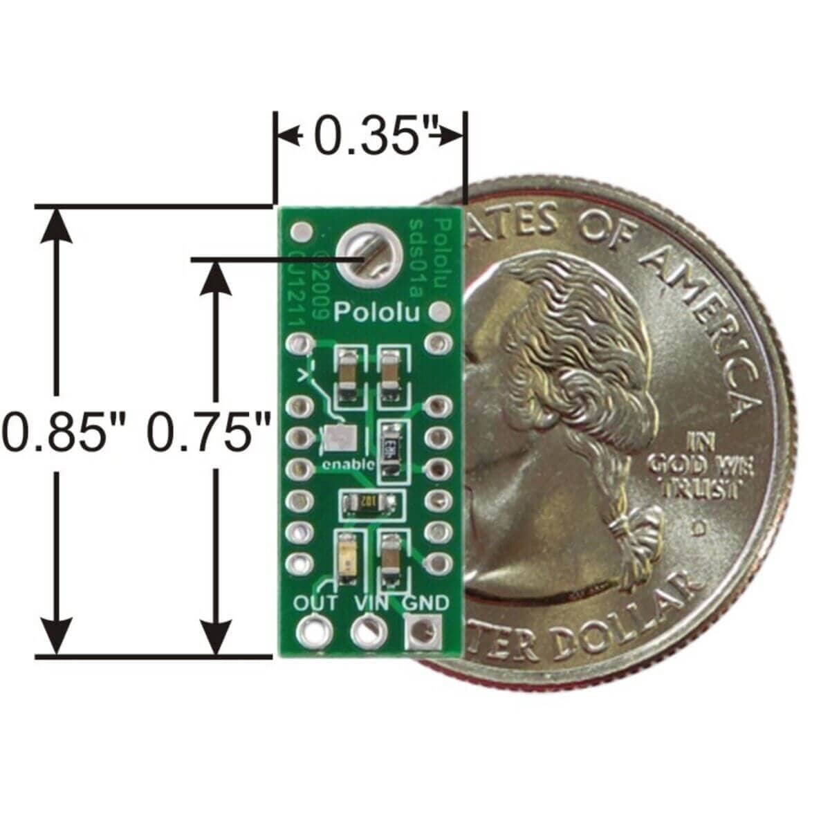 Pololu Carrier with Sharp GP2Y0D805Z0F Digital Distance Sensor - 5cm - The Pi Hut