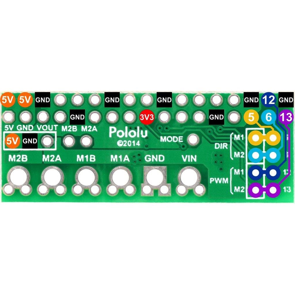 Pololu DRV8835 Dual Motor Driver Kit for Raspberry Pi - The Pi Hut