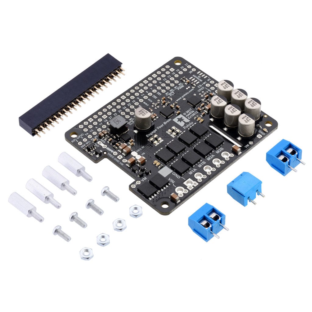 Pololu Dual G2 High-Power Motor Driver for Raspberry Pi - The Pi Hut