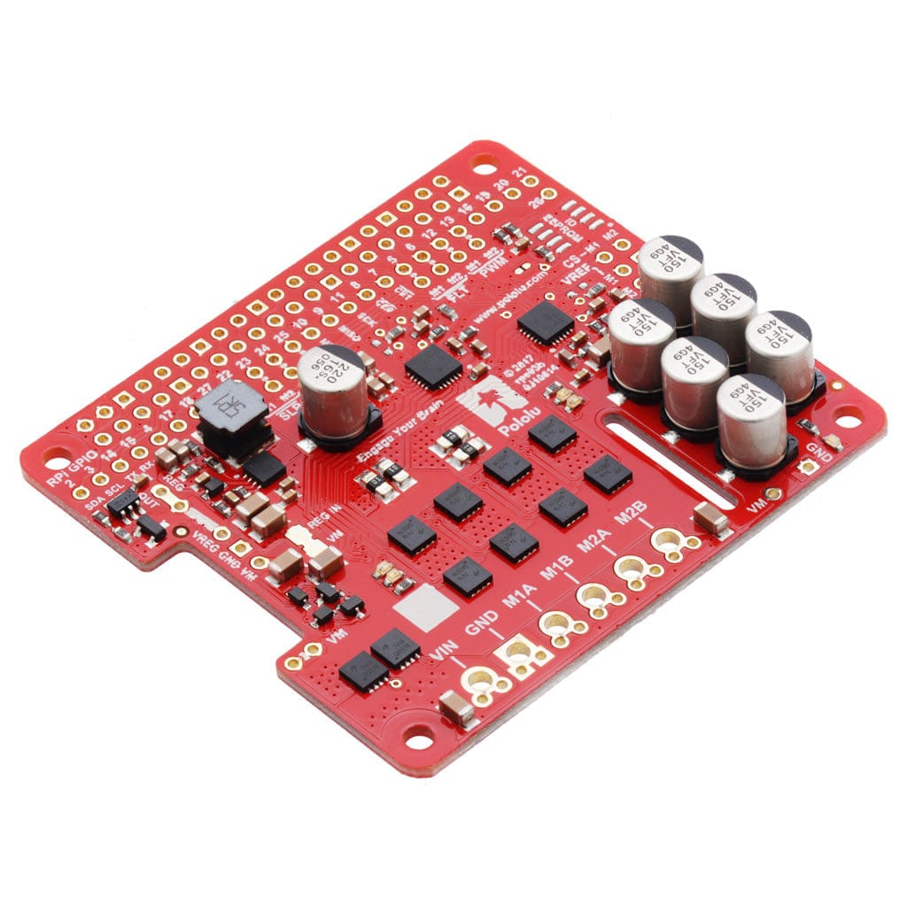 Pololu Dual G2 High-Power Motor Driver for Raspberry Pi - The Pi Hut