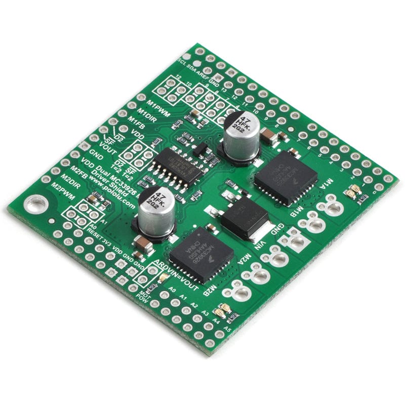 Pololu Dual MC33926 Motor Driver Shield for Arduino - The Pi Hut