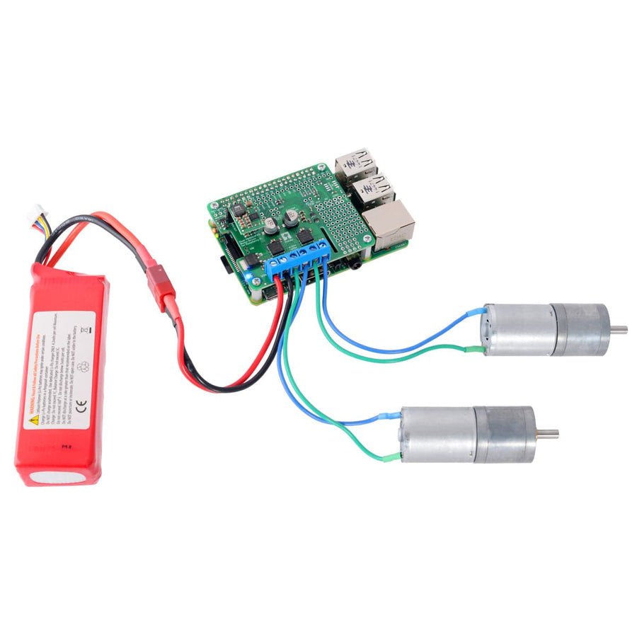 Pololu Dual TB9051FTG Motor Driver for Raspberry Pi (Assembled) - The ...