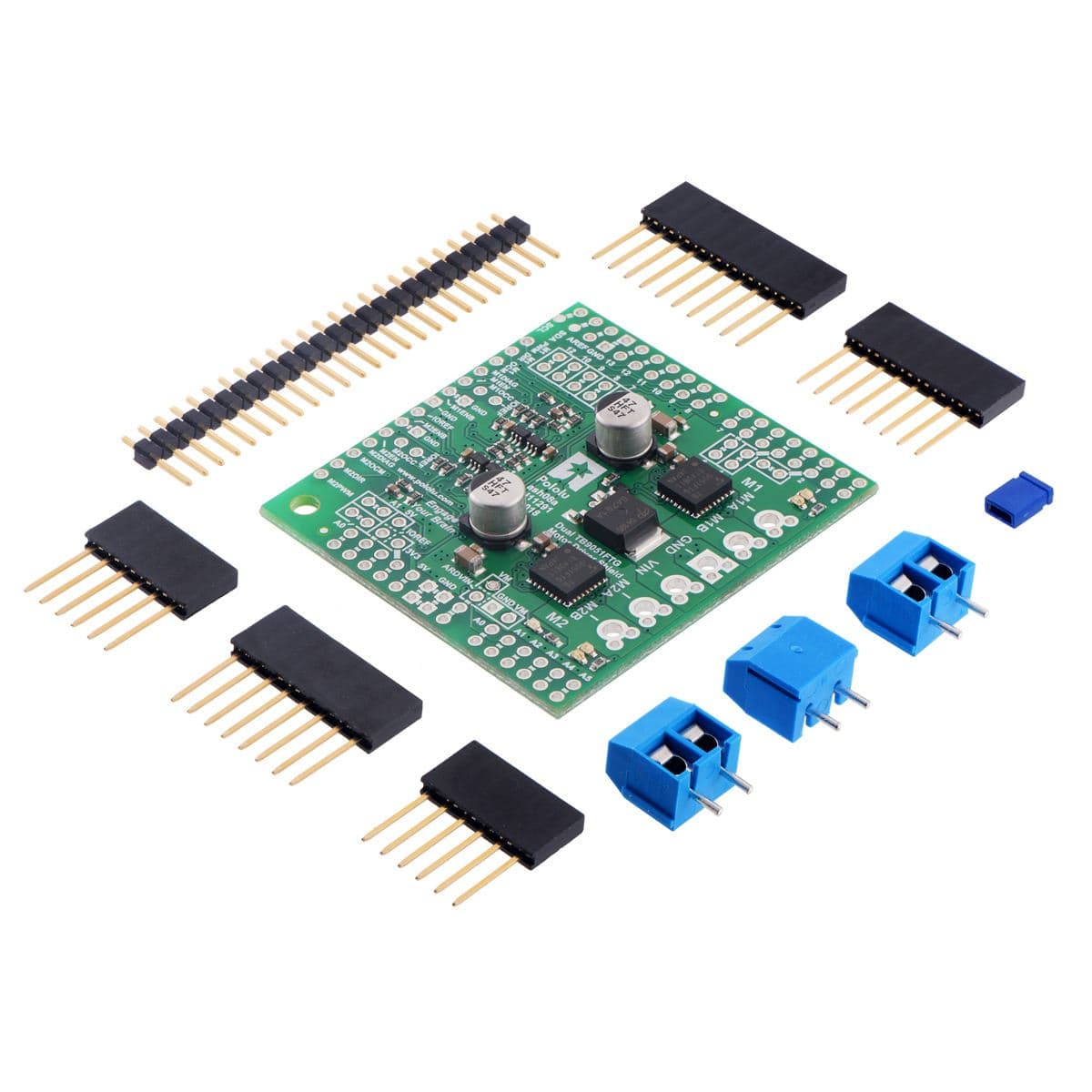 Pololu Dual TB9051FTG Motor Driver Shield for Arduino - The Pi Hut