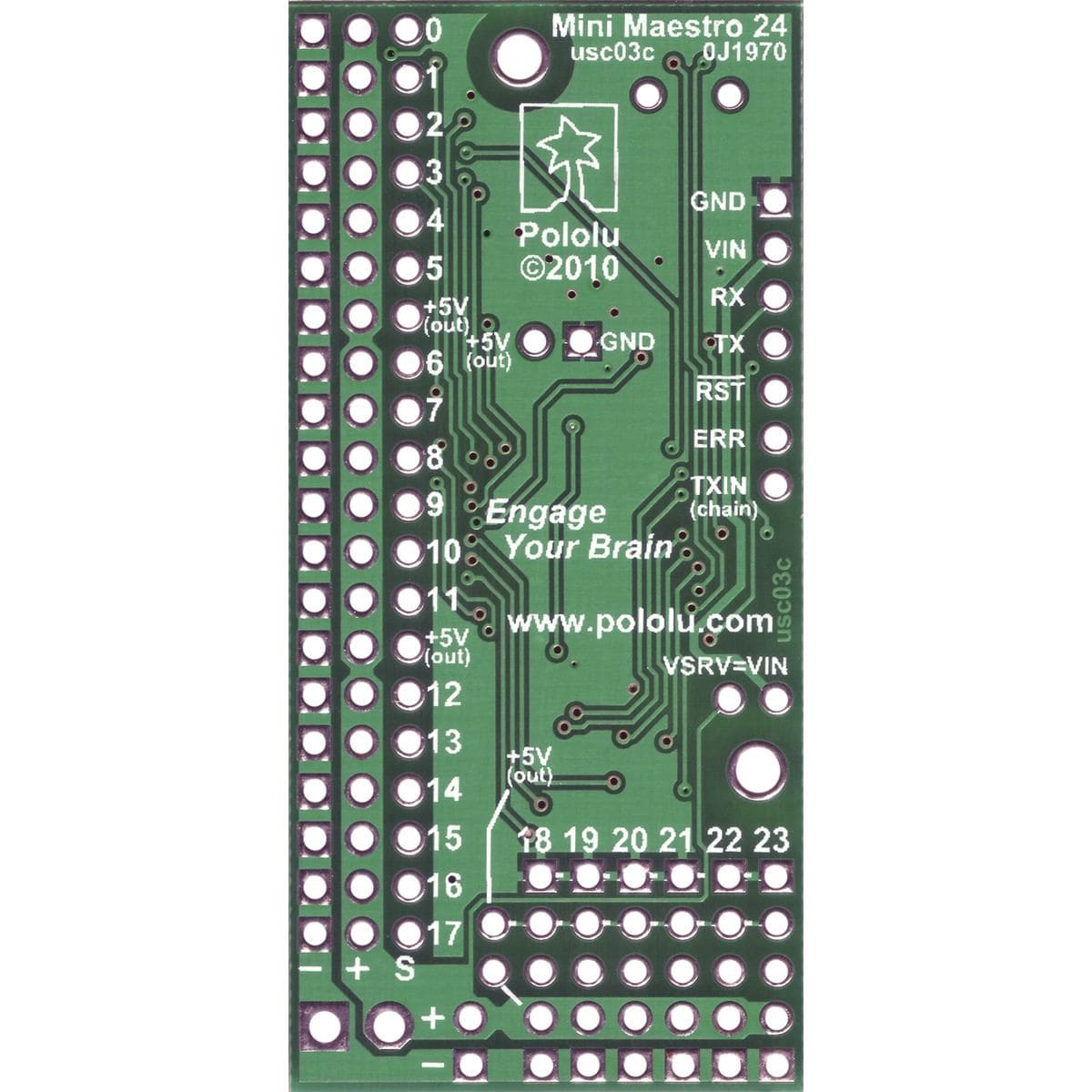 Pololu Mini Maestro 12-Channel USB Servo Controller (Assembled) - The Pi Hut