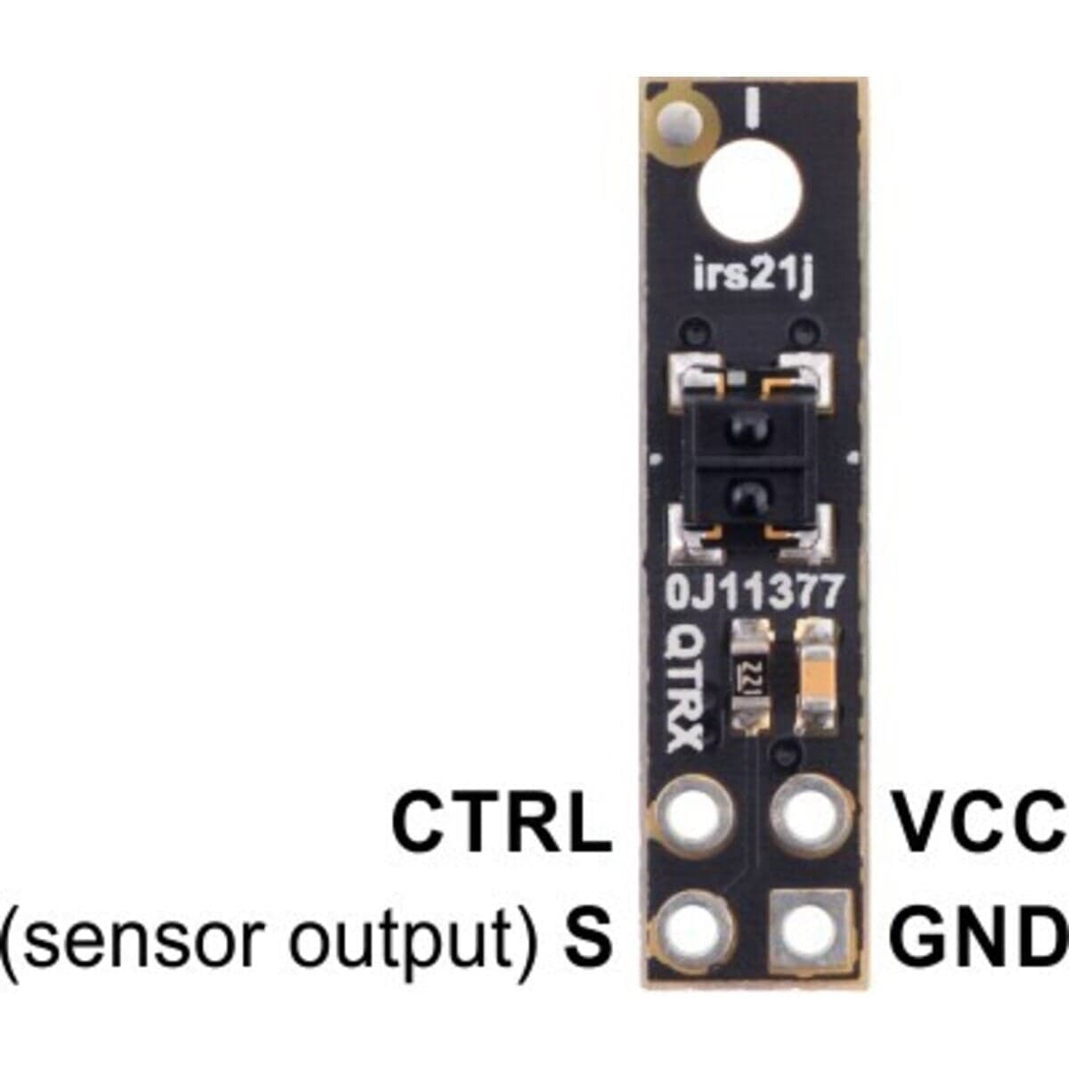 Pololu QTRX-HD-01RC Reflectance Sensor: 1-Channel, 5mm, RC - The Pi Hut