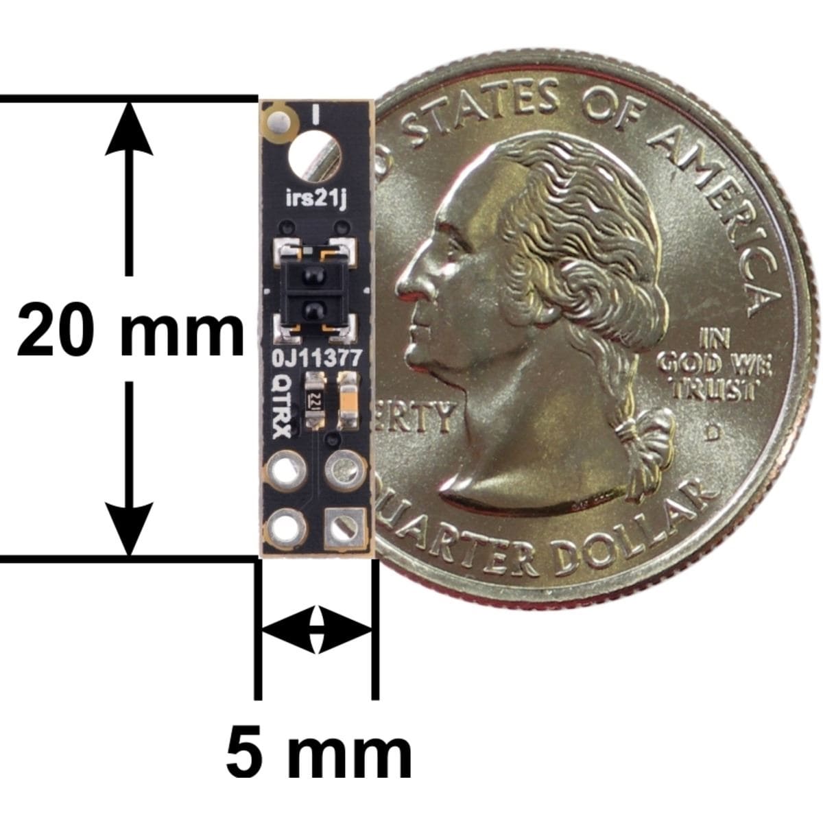 Pololu QTRX-HD-01RC Reflectance Sensor: 1-Channel, 5mm, RC - The Pi Hut