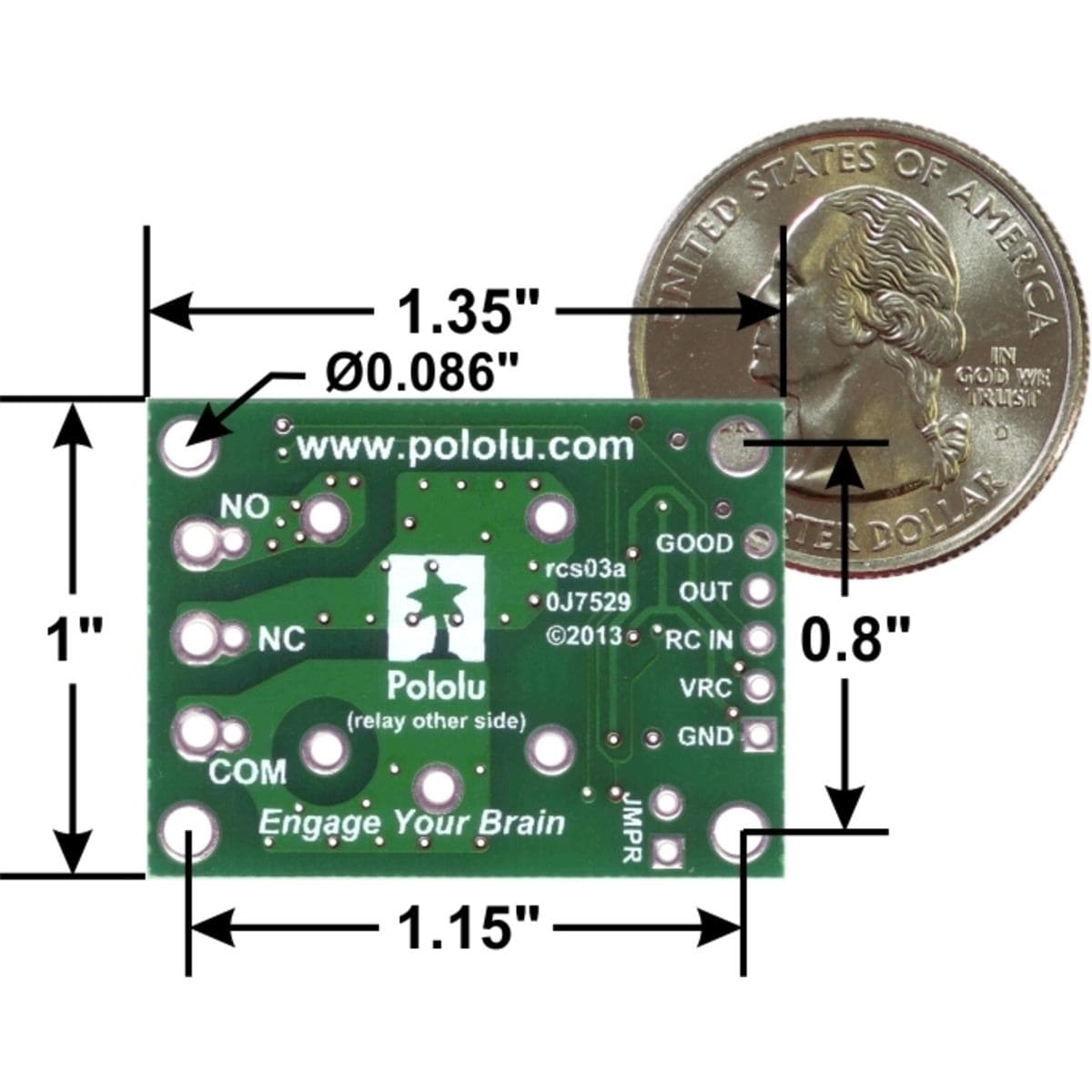 Pololu RC Switch with Relay (Assembled) - The Pi Hut