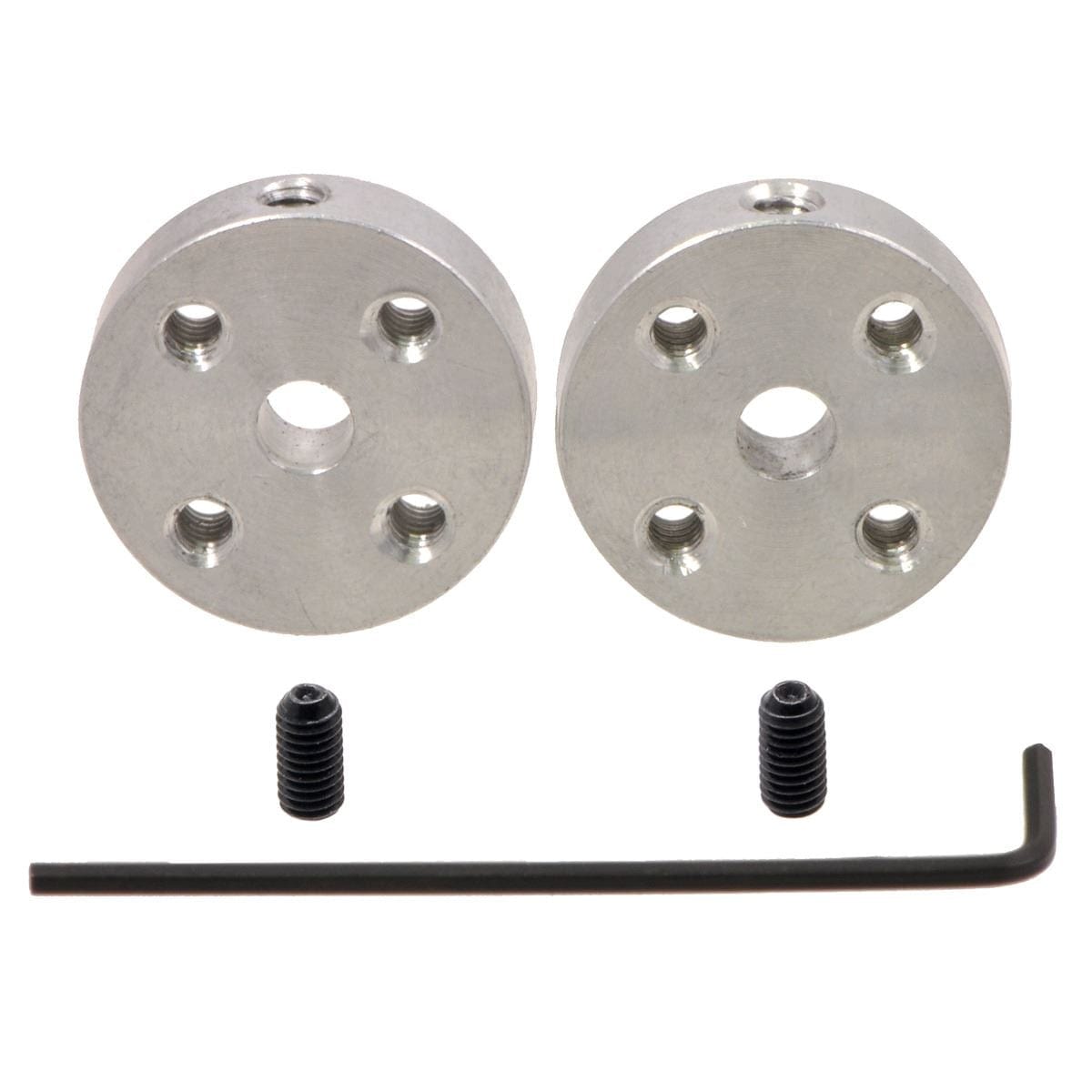 Pololu Universal Aluminium Mounting Hub for 4mm Shafts - #4-40 Holes (2-Pack) - The Pi Hut