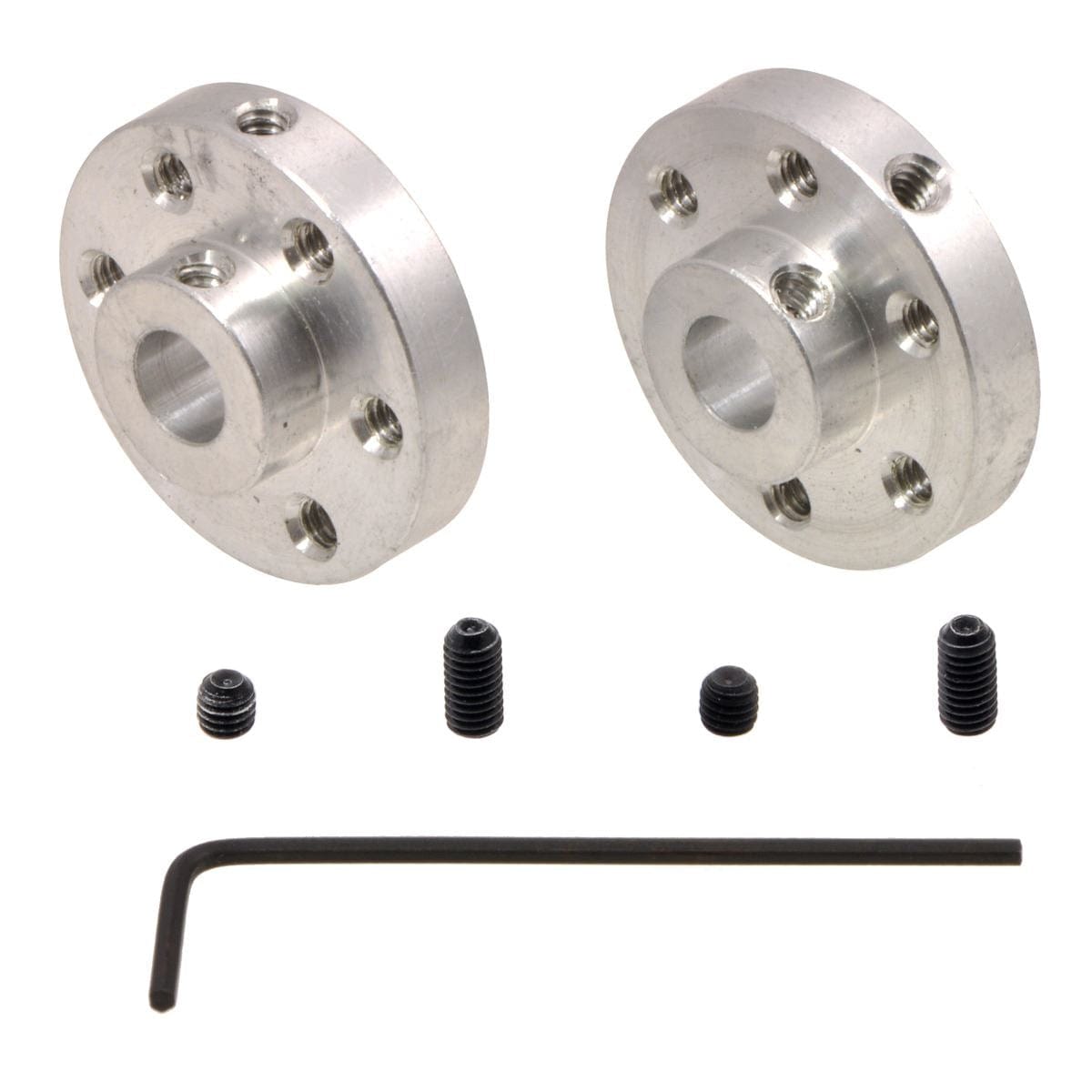 Pololu Universal Aluminium Mounting Hub for 6mm Shafts - M3 Holes (2-Pack) - The Pi Hut