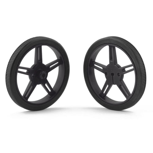 Pololu Wheel 60×8mm Pair - Black | The Pi Hut