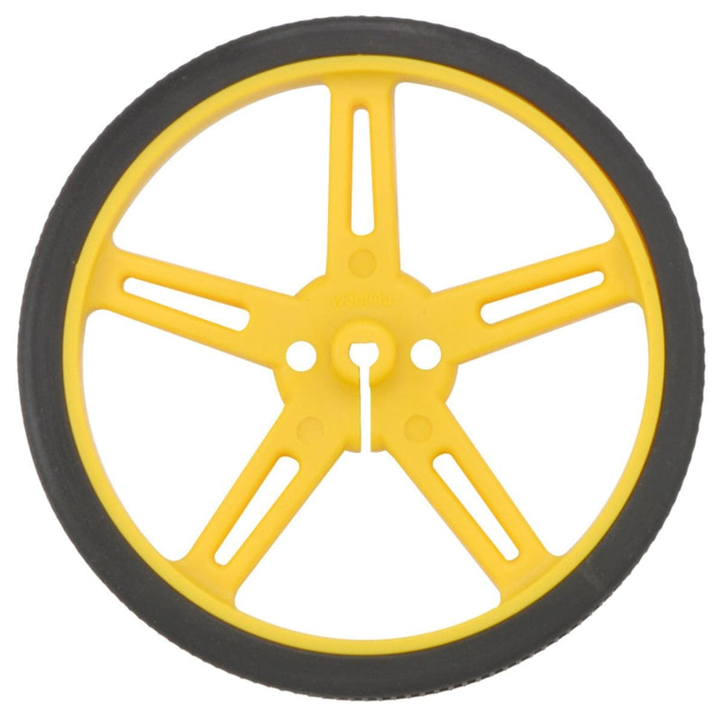 Pololu Wheel 70x8mm Pair - Yellow - The Pi Hut