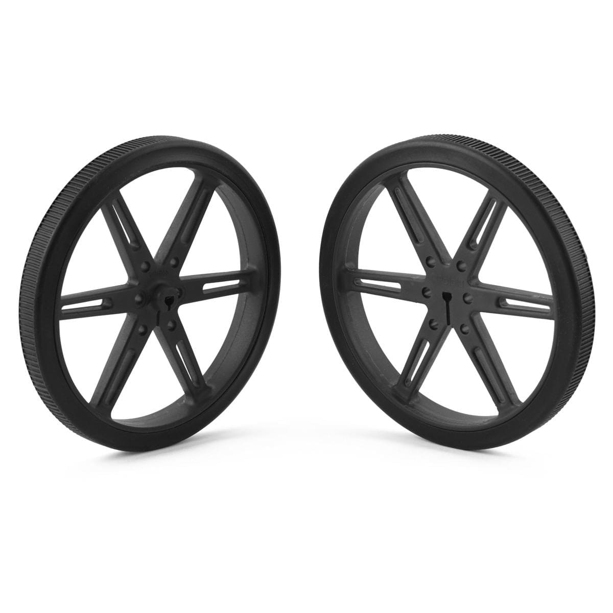 Pololu Wheel 80x10mm Pair - Black - The Pi Hut