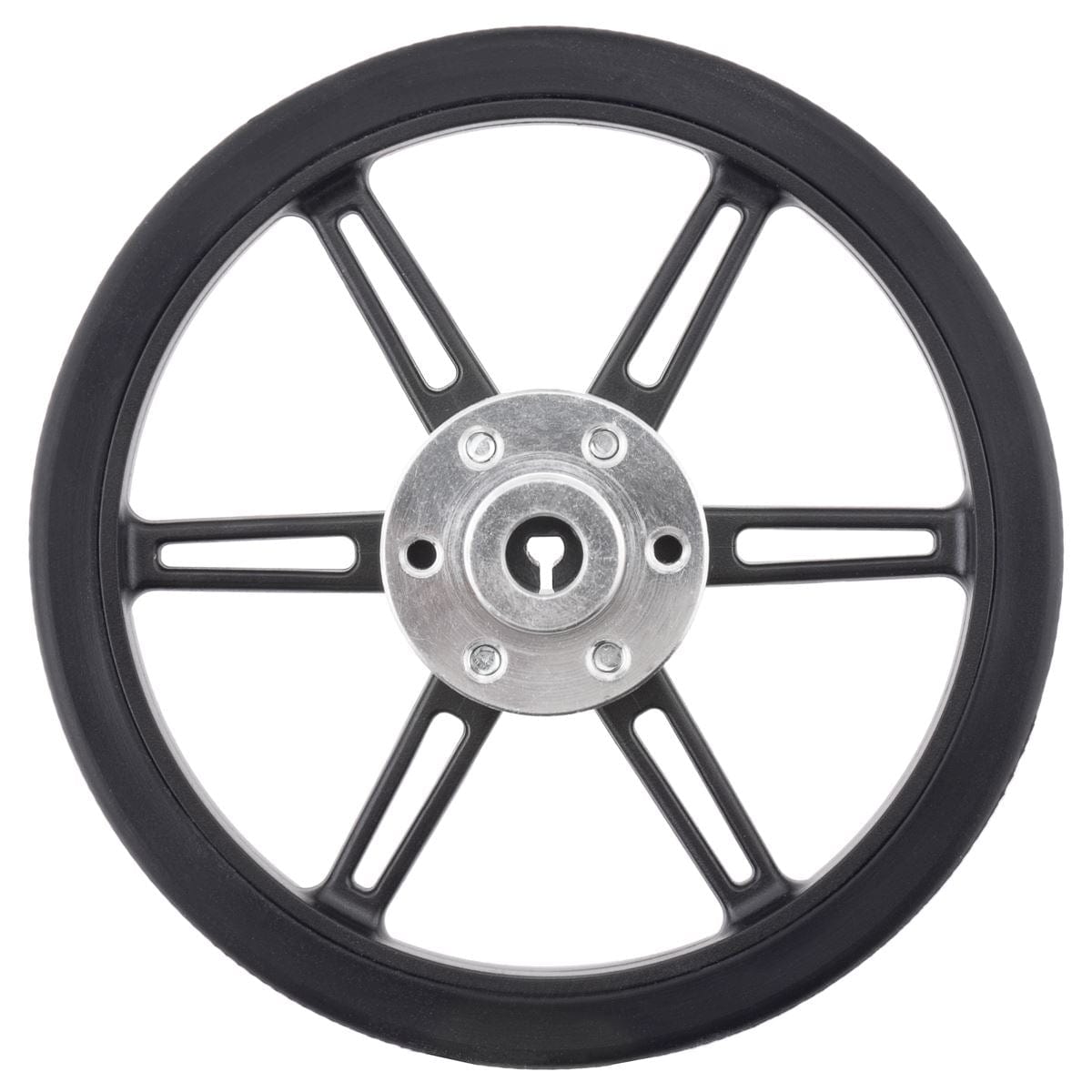 Pololu Wheel 80x10mm Pair - Black - The Pi Hut