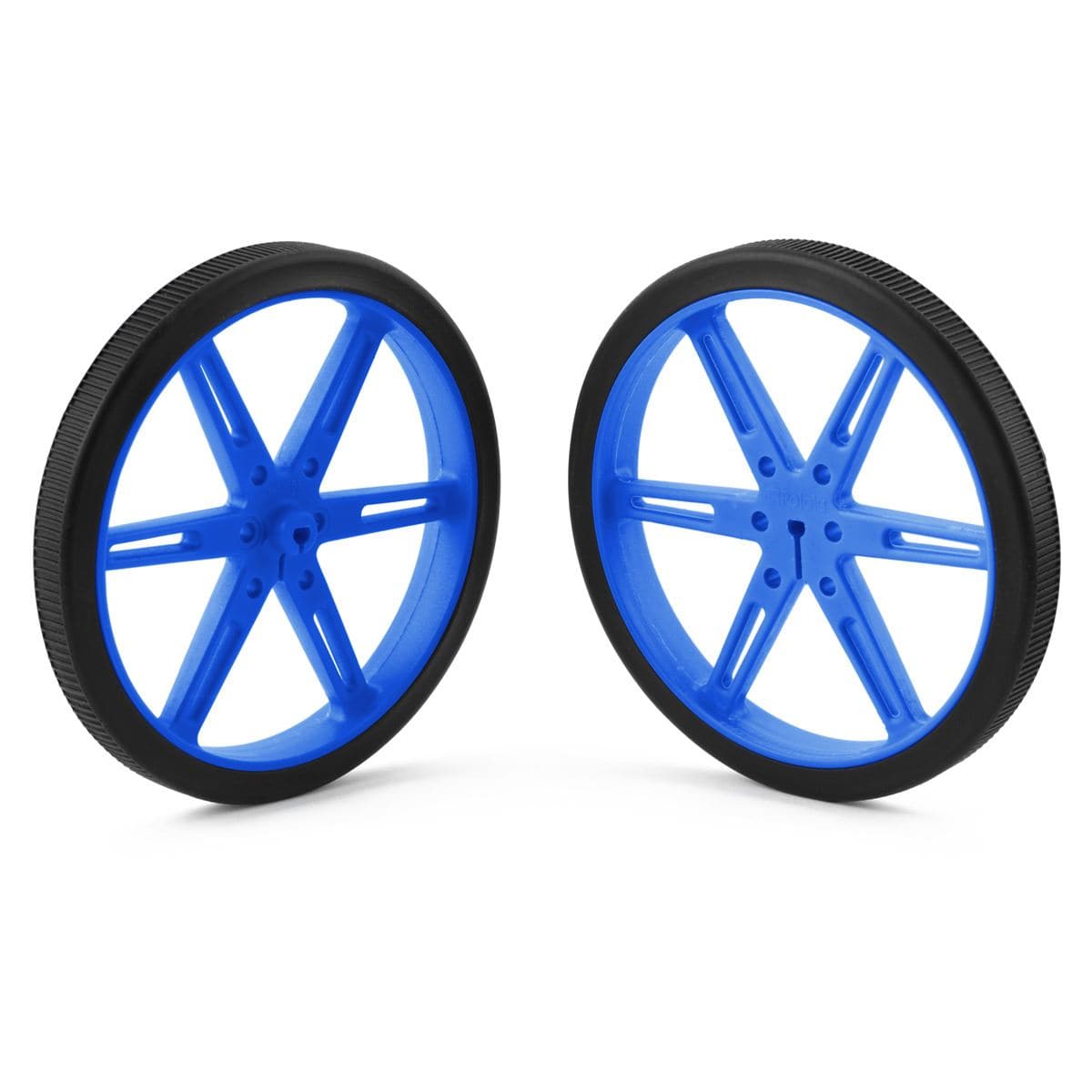 Pololu Wheel 80x10mm Pair - Blue - The Pi Hut