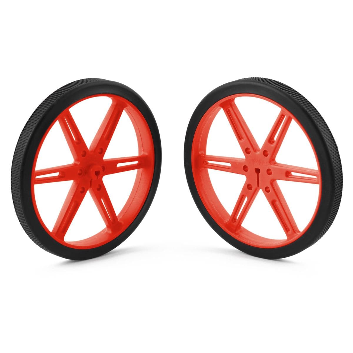 Pololu Wheel 80x10mm Pair - Red - The Pi Hut