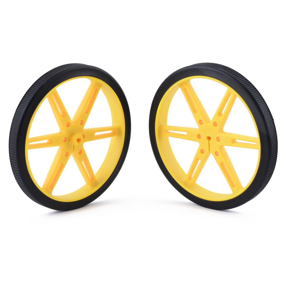 Pololu Wheel 80x10mm Pair - Yellow - The Pi Hut