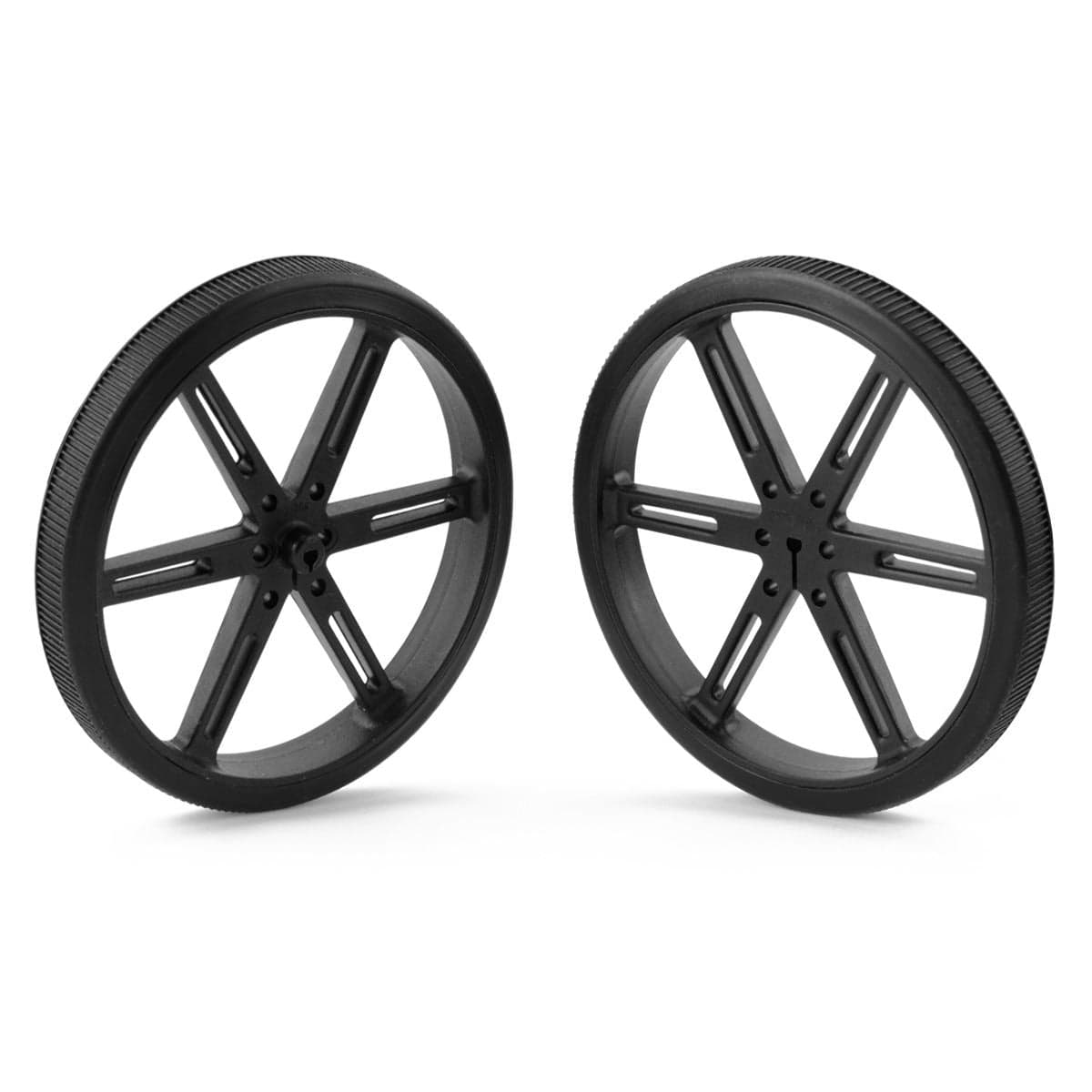 Pololu Wheel 90x10mm Pair - Black - The Pi Hut