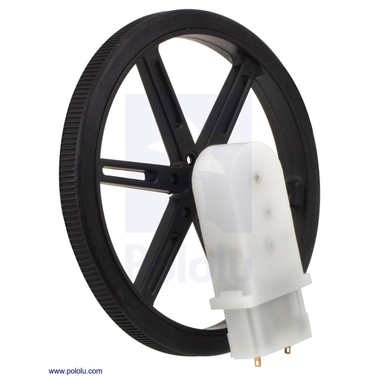 Pololu Wheel 90x10mm Pair - Black - The Pi Hut