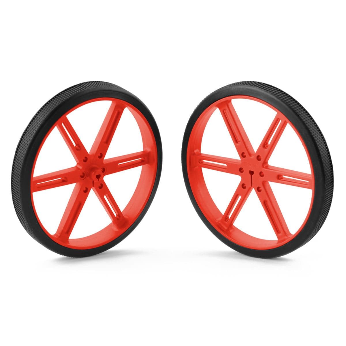 Pololu Wheel 90x10mm Pair - Red - The Pi Hut