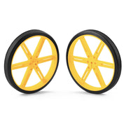 Pololu Wheel 90X10mm Pair - Yellow - The Pi Hut