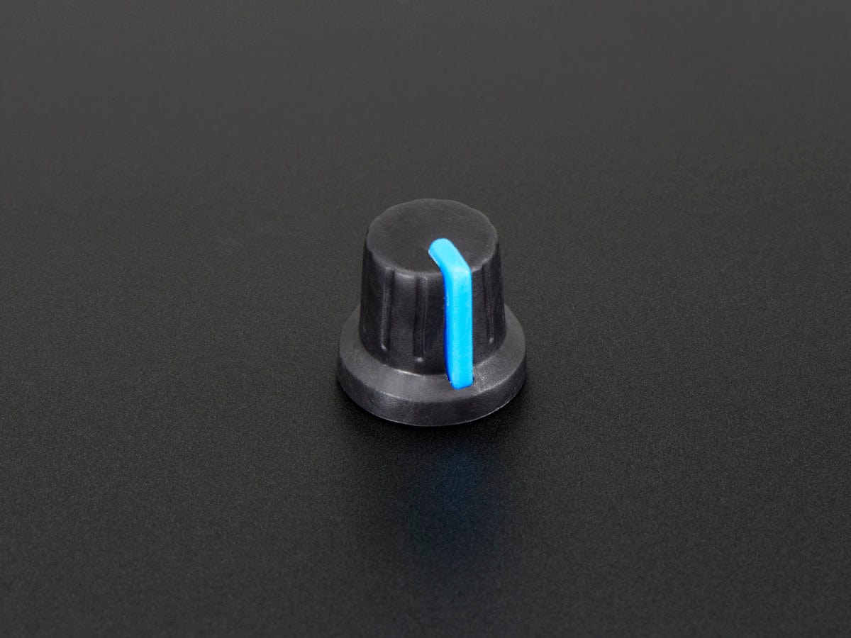 Potentiometer Knob - Soft Touch T18 - Blue - The Pi Hut