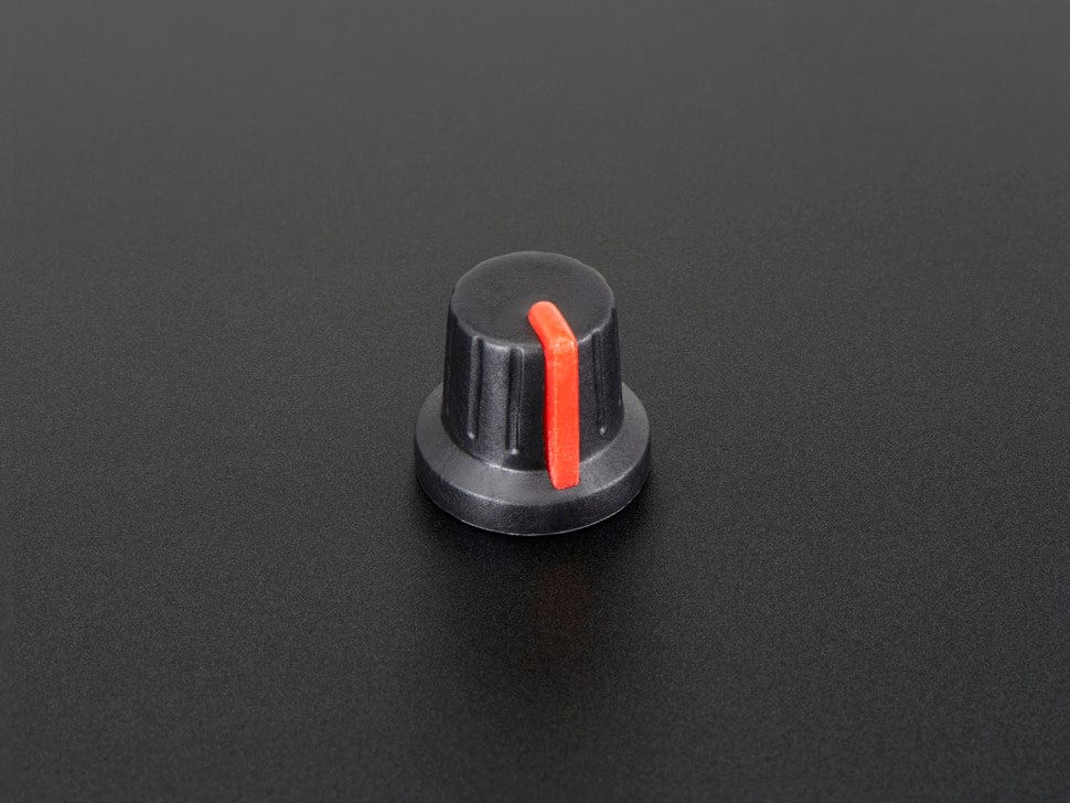 Potentiometer Knob - Soft Touch T18 - Red - The Pi Hut