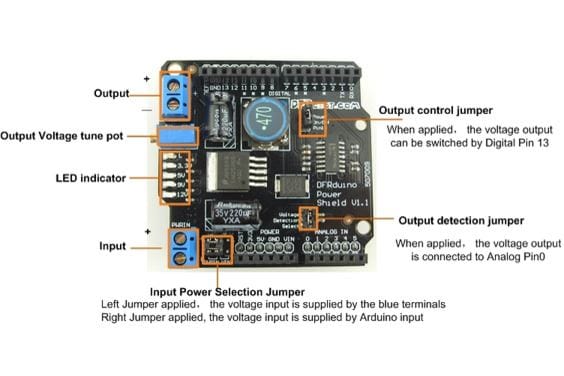 Power Shield (Arduino Compatible) - The Pi Hut