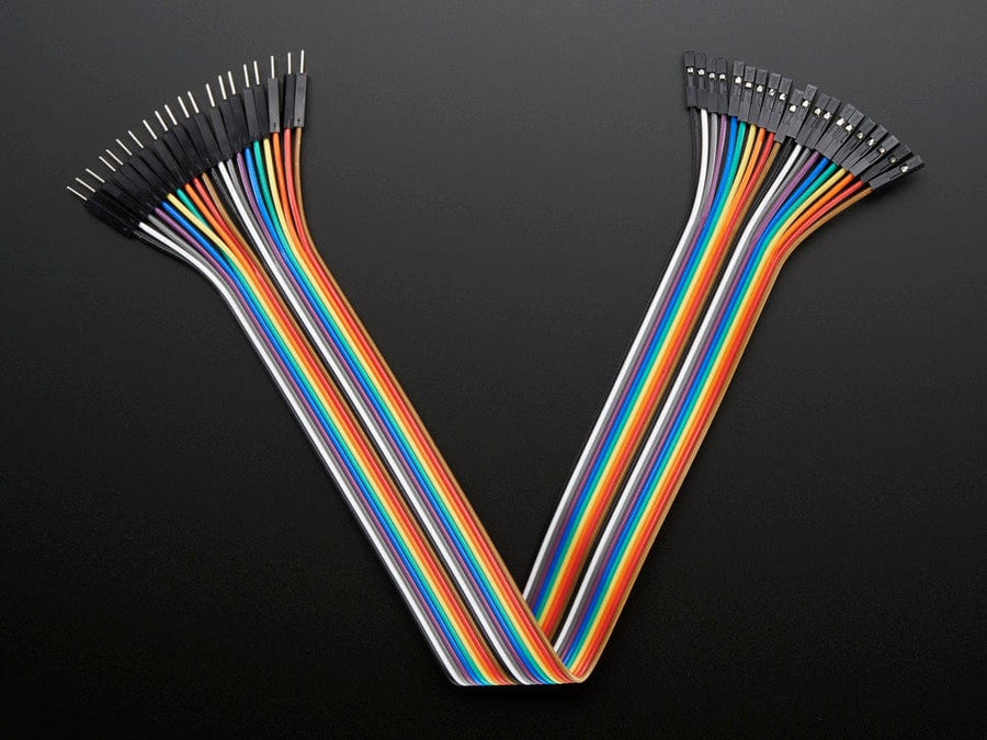 Premium Female/Male Extension Jumper Wires - 40 x 12 (300mm) | Buy in Australia | ADA824 | Adafruit | Core Electronics Premium Female/Male Extension Jumper Wires - 40 x 12 (300mm) | Buy in Australia | ADA824 | Adafruit | Core Electronics