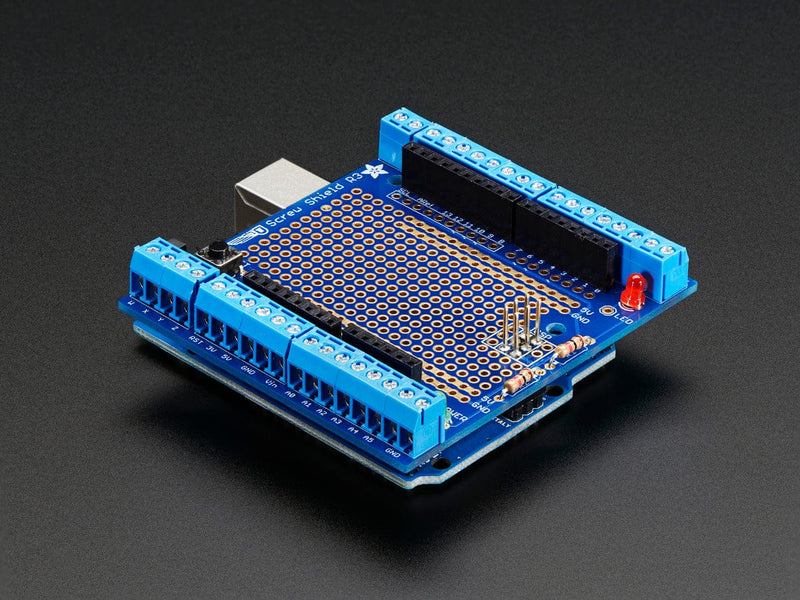 Proto-Screwshield (Wingshield) R3 Kit for Arduino - The Pi Hut