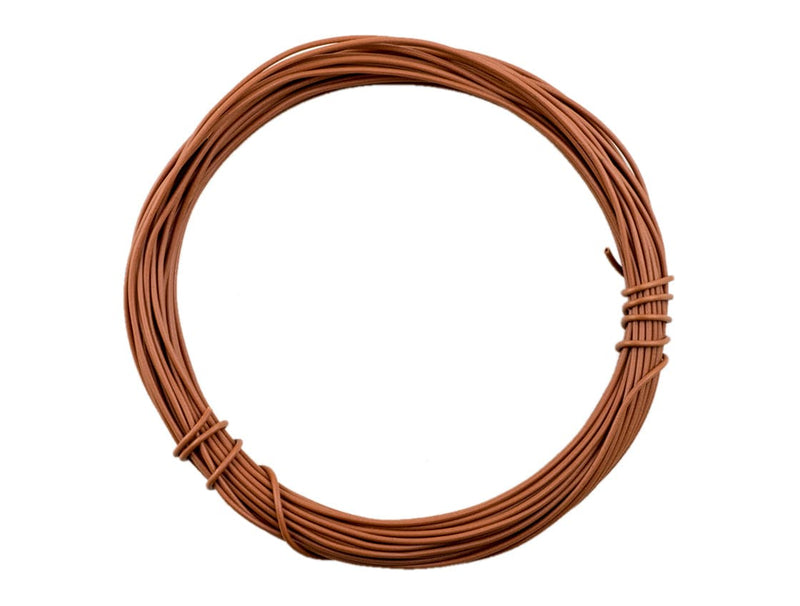 Prototyping Wire 22AWG (0.6mm) Solid Core - Brown - The Pi Hut