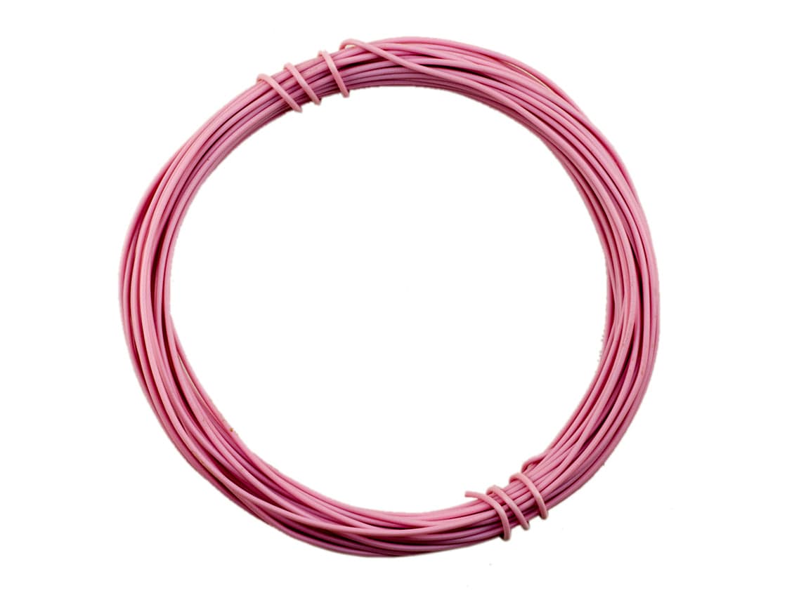 Prototyping Wire 22AWG (0.6mm) Solid Core - Pink - The Pi Hut