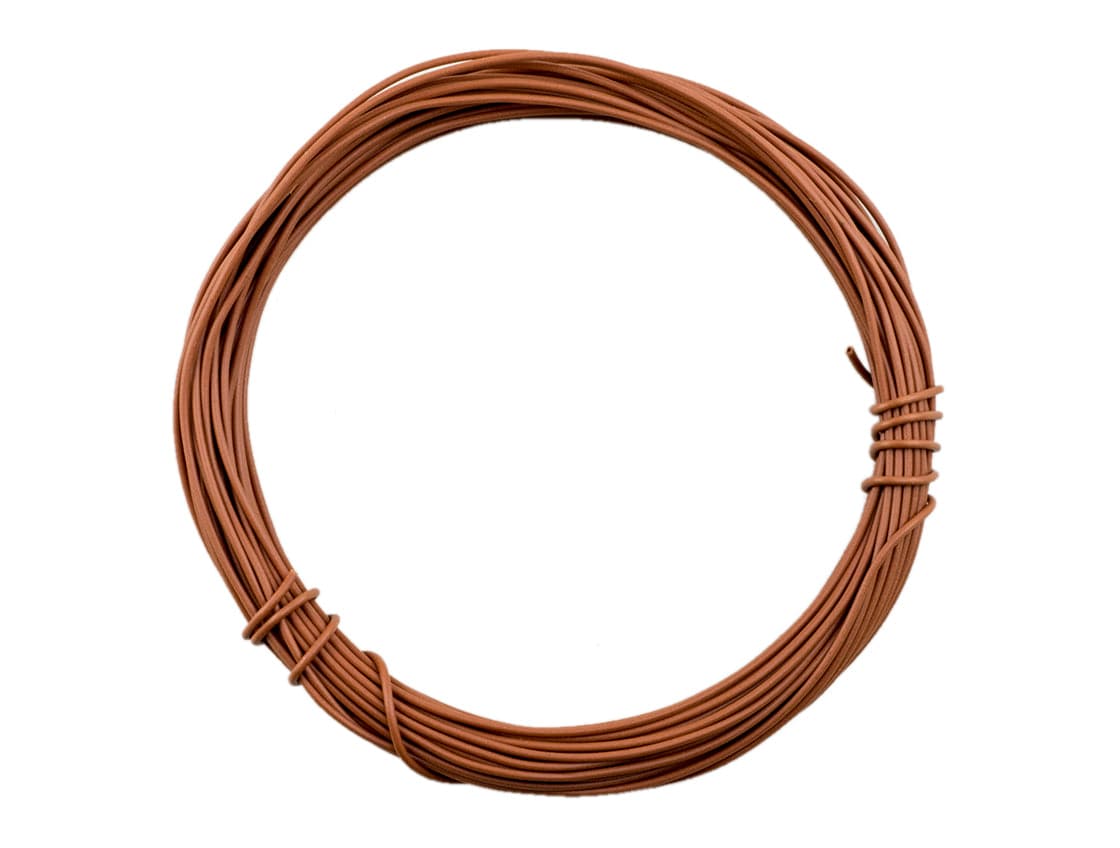 Prototyping Wire 24AWG (0.5mm) Multi-Strand Core - Brown - The Pi Hut