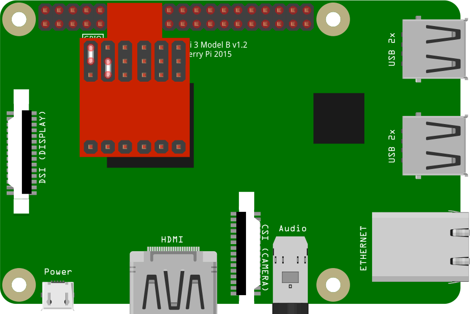 PUD Board (Pull-Up/Down Resistor Board) - The Pi Hut