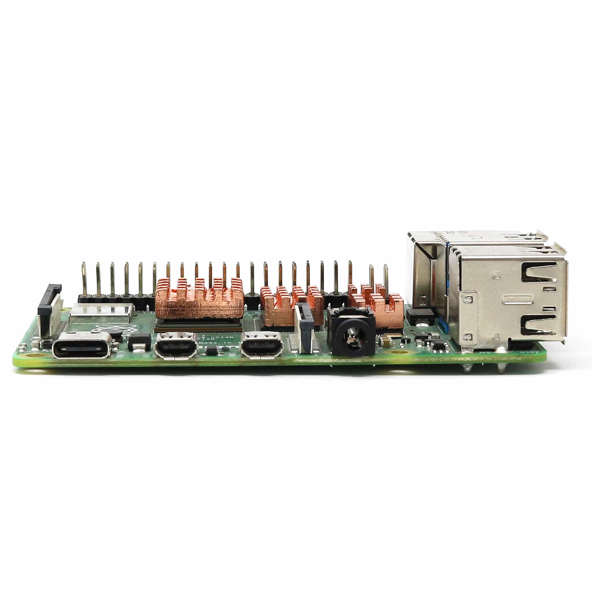 Pure Copper 4-Piece Heatsink Set for Raspberry Pi 4 - The Pi Hut