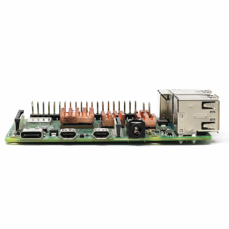 Copper Raspberry Pi Heatsink Pure Copper 4-Piece Heatsink Set for Raspberry Pi 4 - The Pi Hut