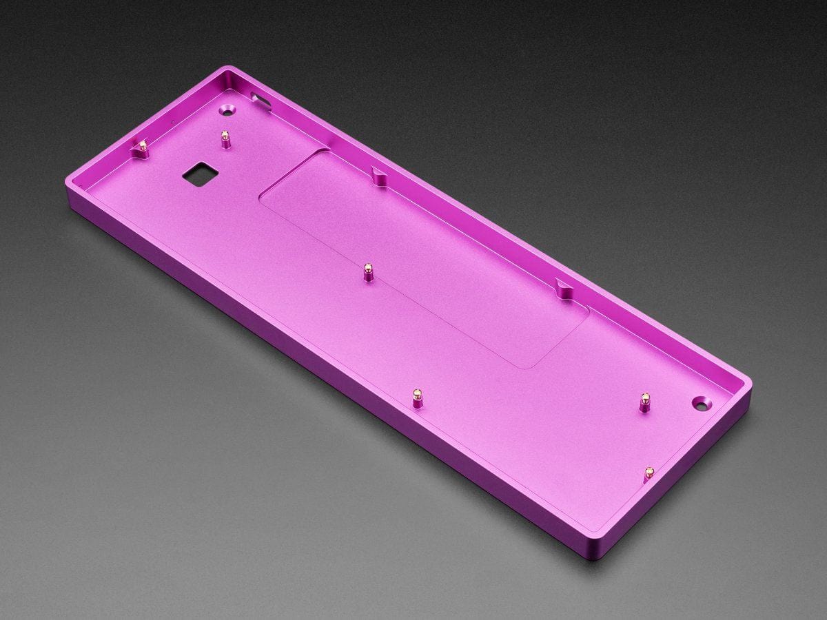 Purple Anodized Aluminum 60% / GH60 Keyboard Shell - The Pi Hut