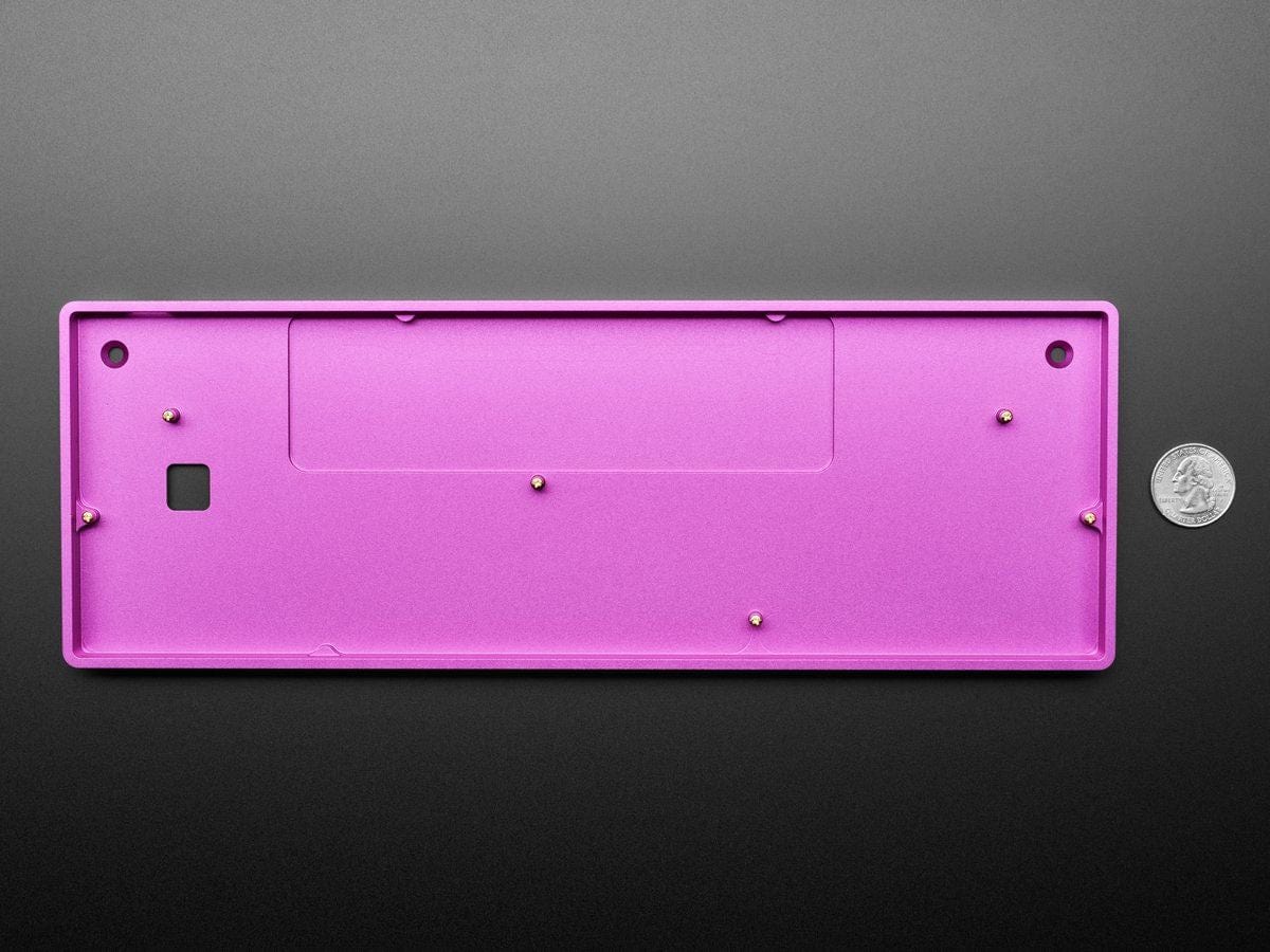 Purple Anodized Aluminum 60% / GH60 Keyboard Shell - The Pi Hut
