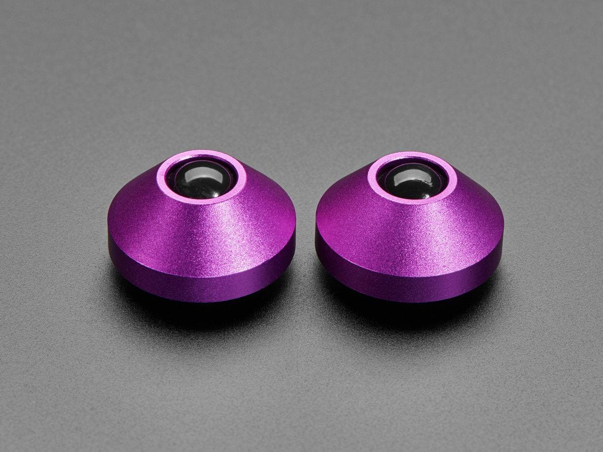 Purple Anodized Aluminum Bumper Feet - Pack of 2 - The Pi Hut