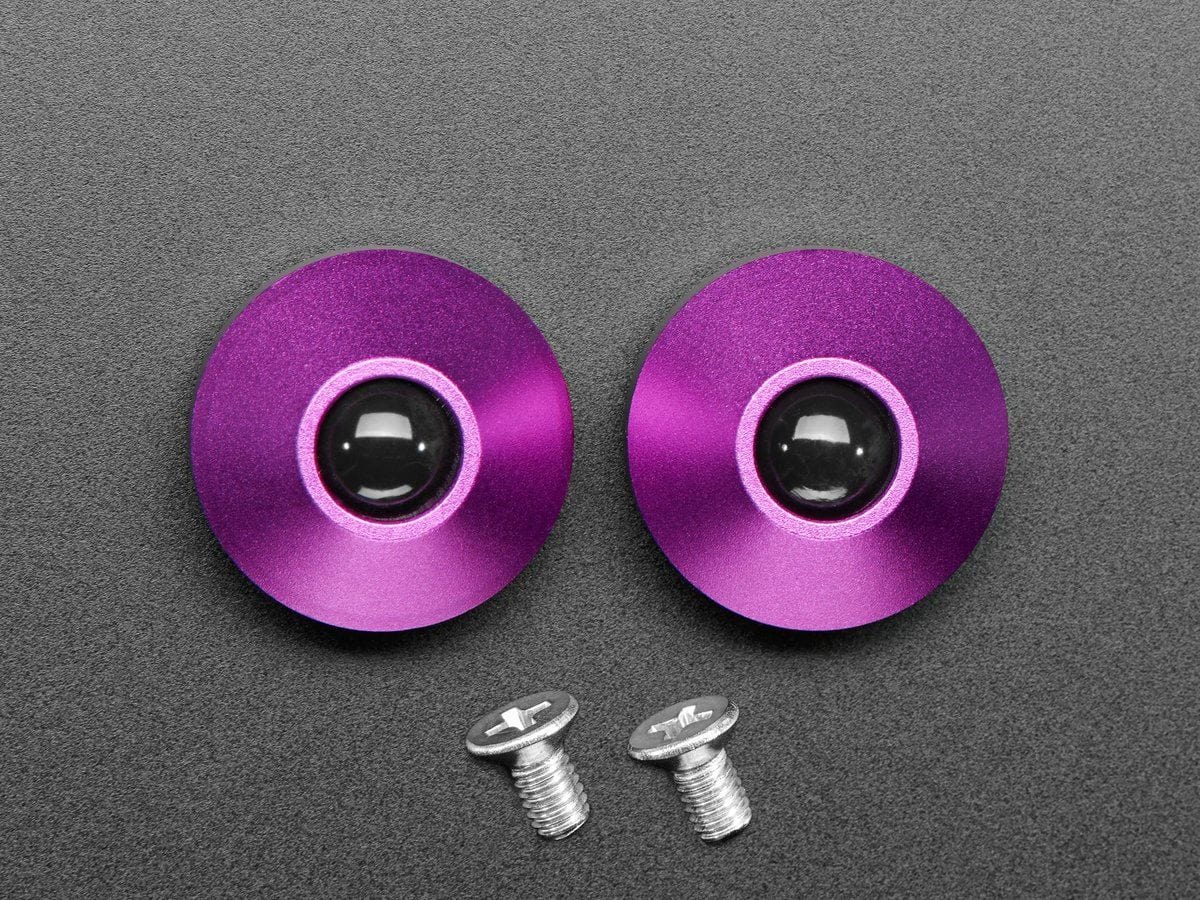 Purple Anodized Aluminum Bumper Feet - Pack of 2 - The Pi Hut