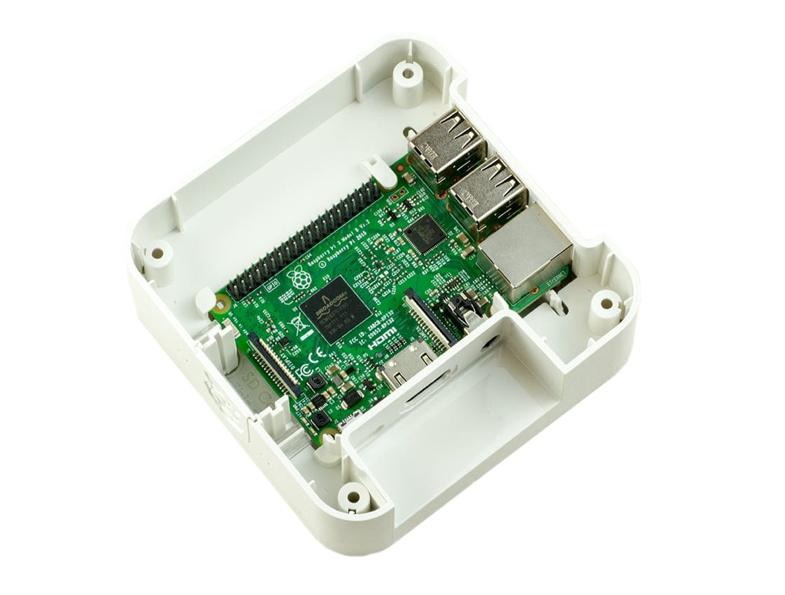 Quattro Case - Raspberry Pi VESA & HDD Case (White/Red) [discontinued] - The Pi Hut