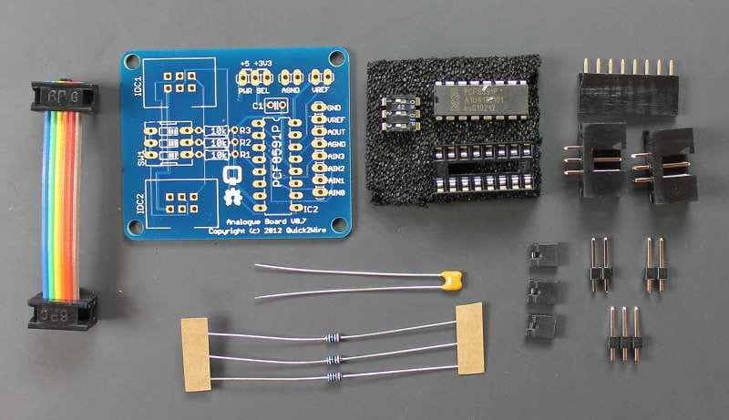 Quick2Wire RPi PCF8591 Analogue Board - The Pi Hut