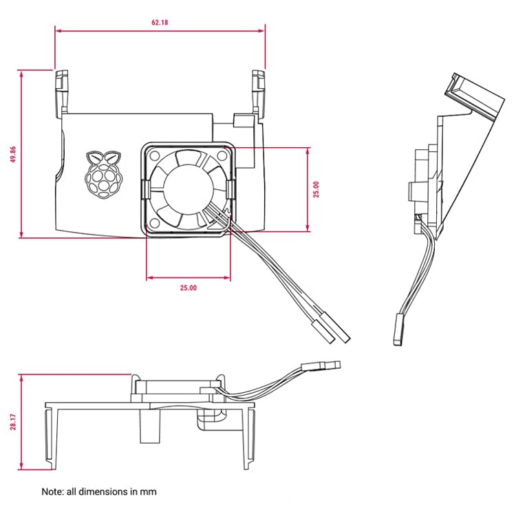 Raspberry Pi 4 Case Fan - The Pi Hut