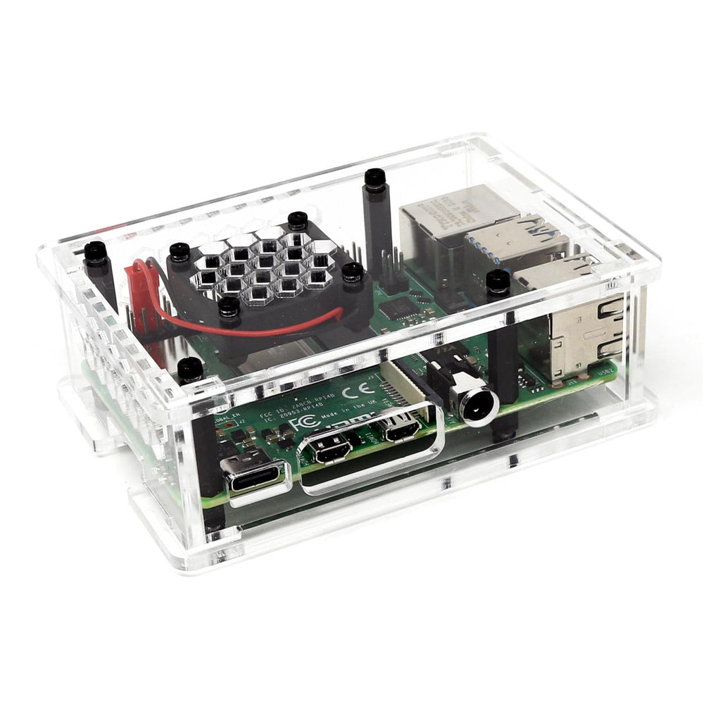 Raspberry Pi 4 Case (With Cooling Fan) (v3.0) - The Pi Hut
