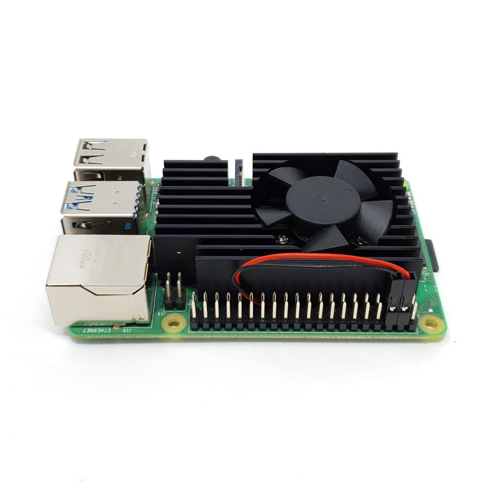 Raspberry Pi 4 Extreme Cooling Heat Sink Fan Kit - The Pi Hut