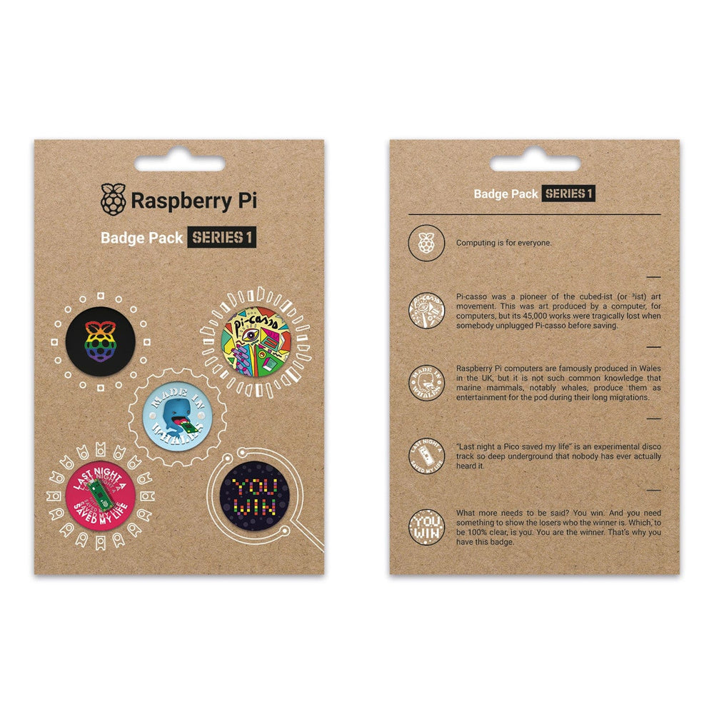 Raspberry Pi Badge Pack - Series 1 - The Pi Hut