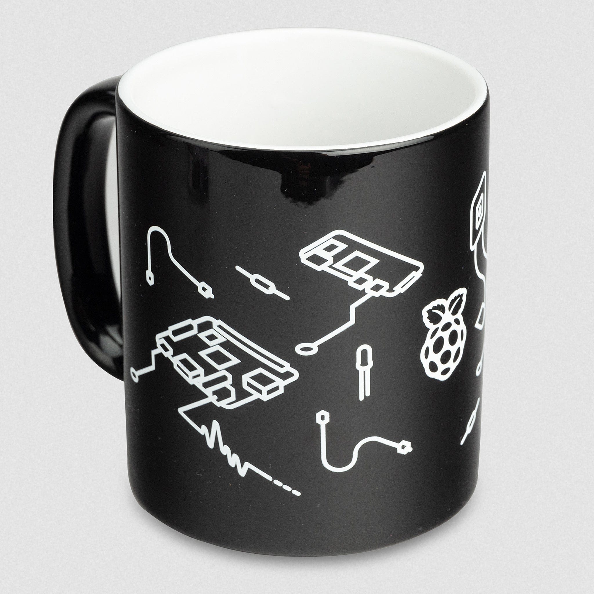 Raspberry Pi Black Design Mug - The Pi Hut