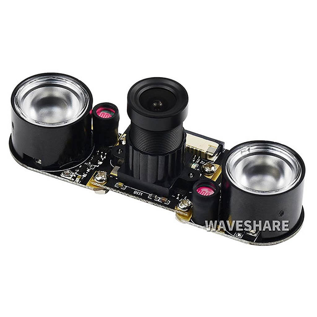 Raspberry Pi Camera Board - Night Vision & Adjustable-Focus Lens (5MP) - The Pi Hut