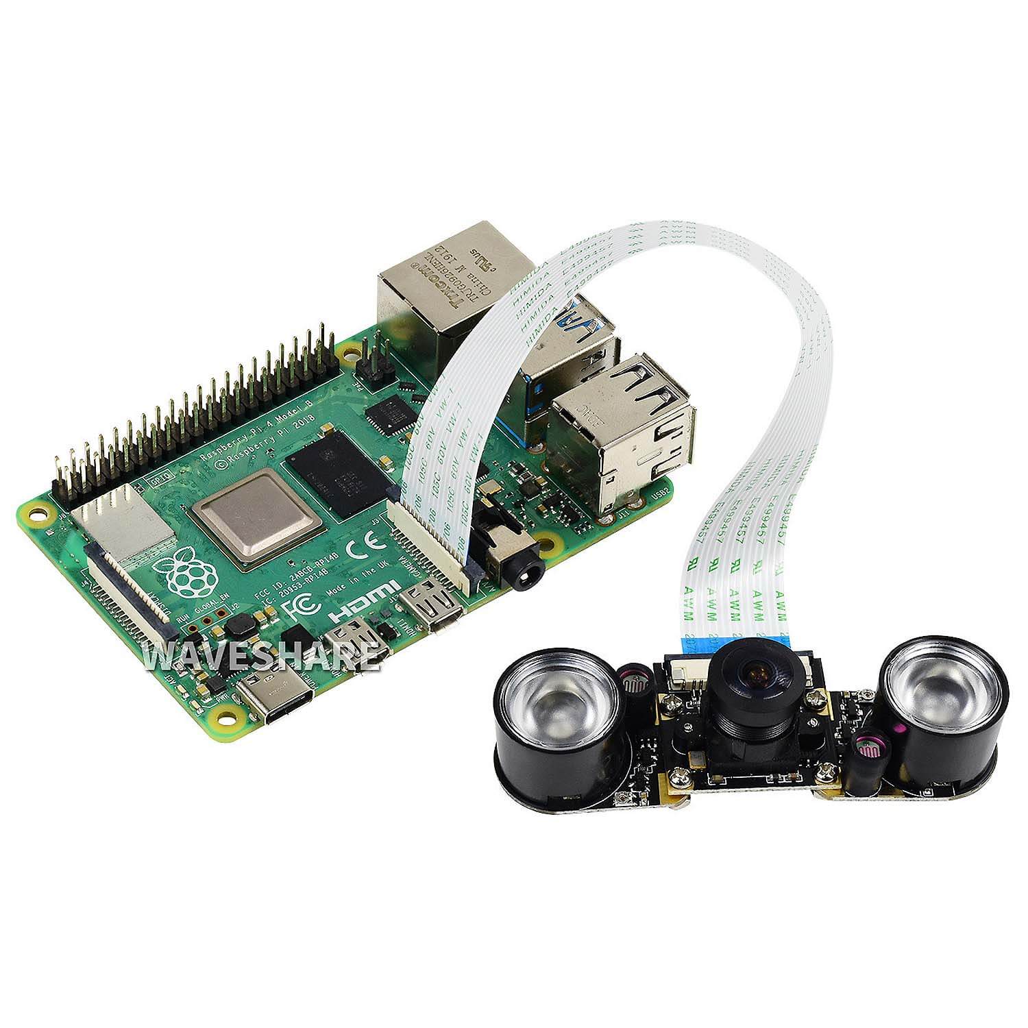 Raspberry Pi Camera Board - Night Vision & Fisheye 160° Lens (5MP) - The Pi Hut