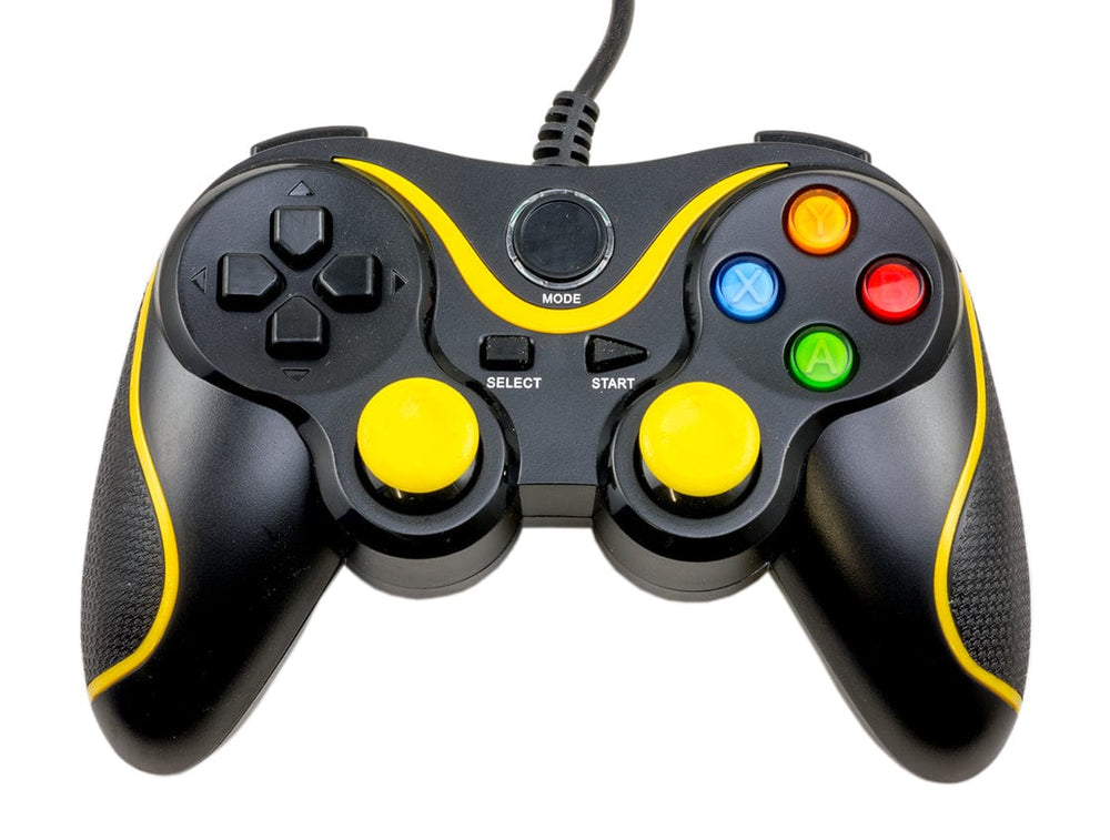 Raspberry Pi Compatible USB Gamepad (Yellow) - The Pi Hut