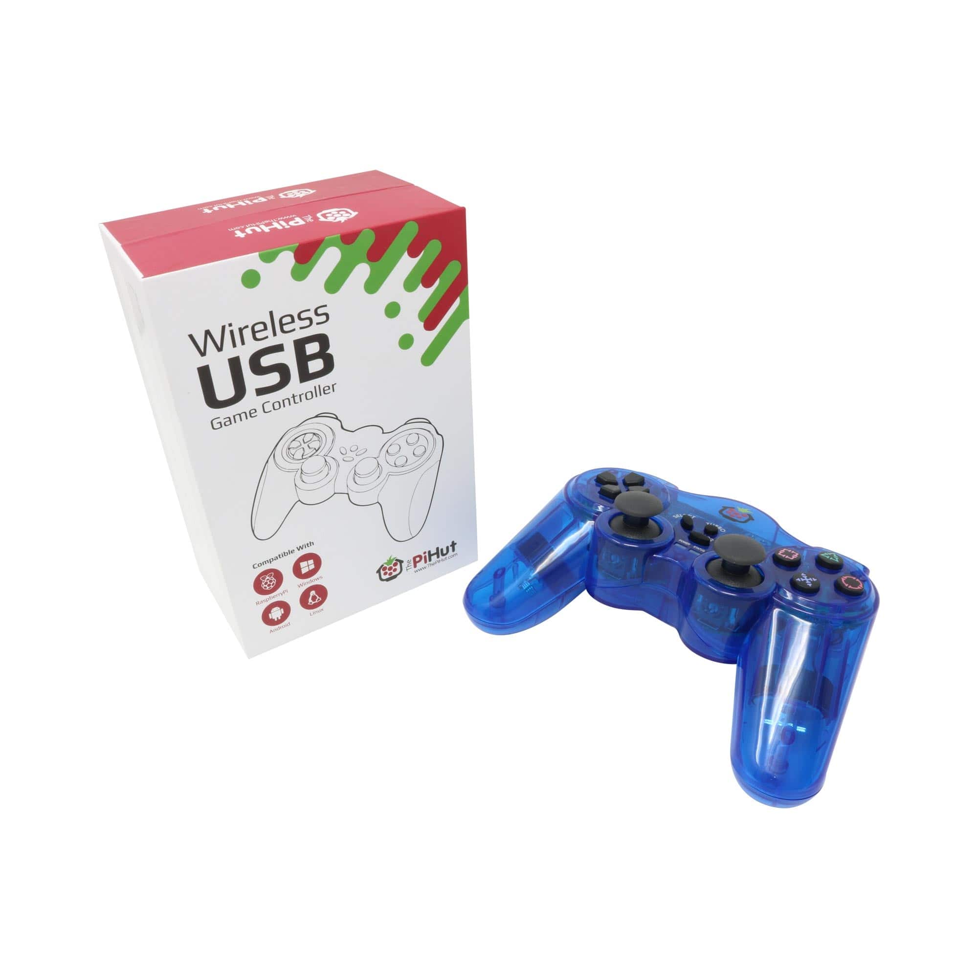 Raspberry Pi Compatible Wireless Gamepad / Controller - The Pi Hut